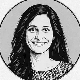 Illustrated portrait of Shruti Gandhi